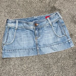 Denim mini skirt, size 2